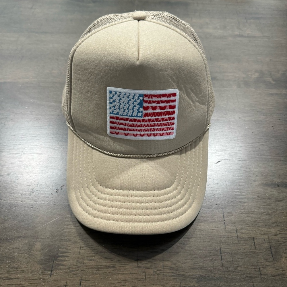 American Flag Trucker Hat